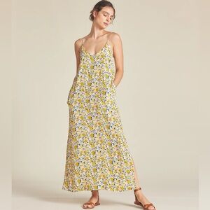 Trovata Yellow Floral Maxi Dress